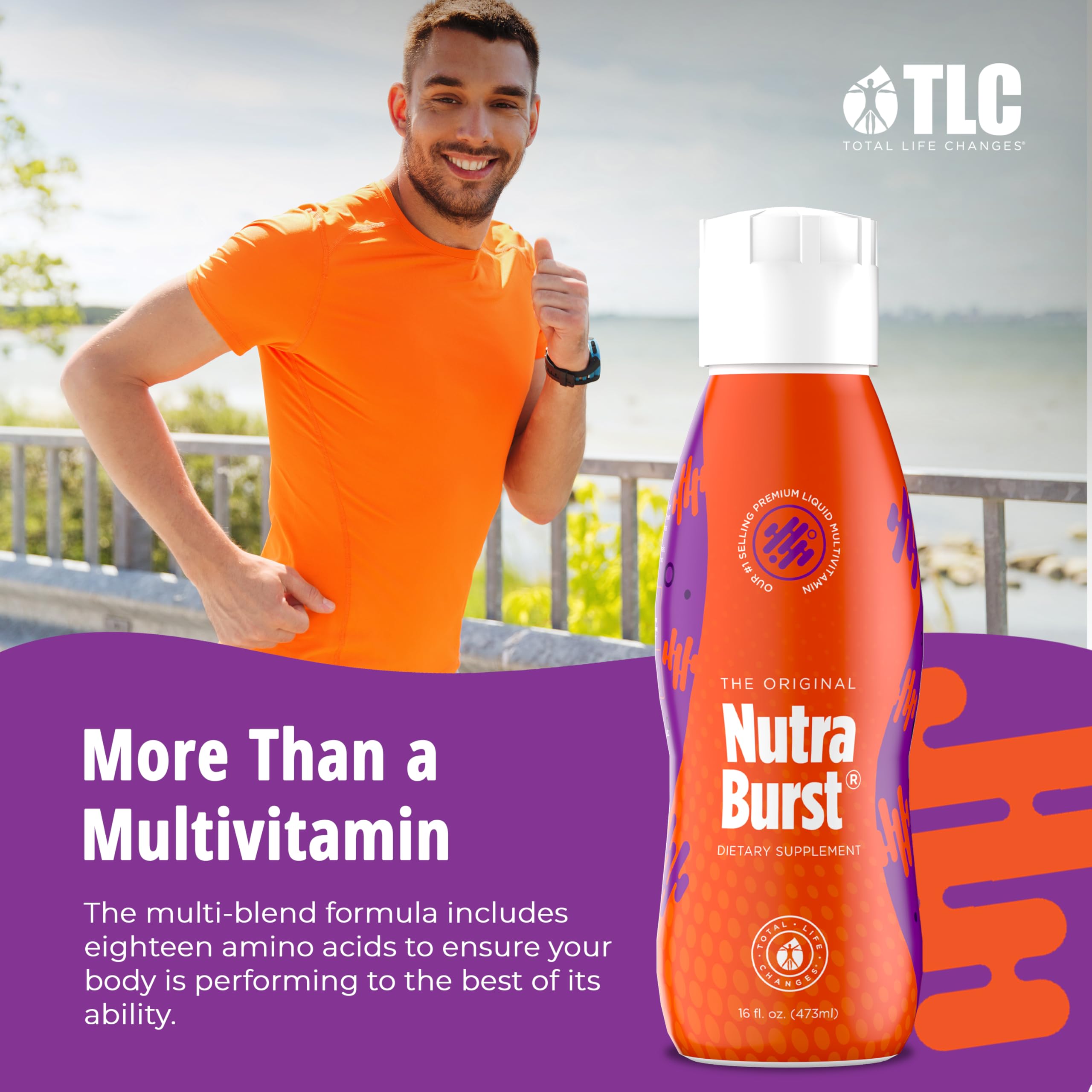 NutraBurst mezcla de 18 verduras para aportar nutrientes vegetales.