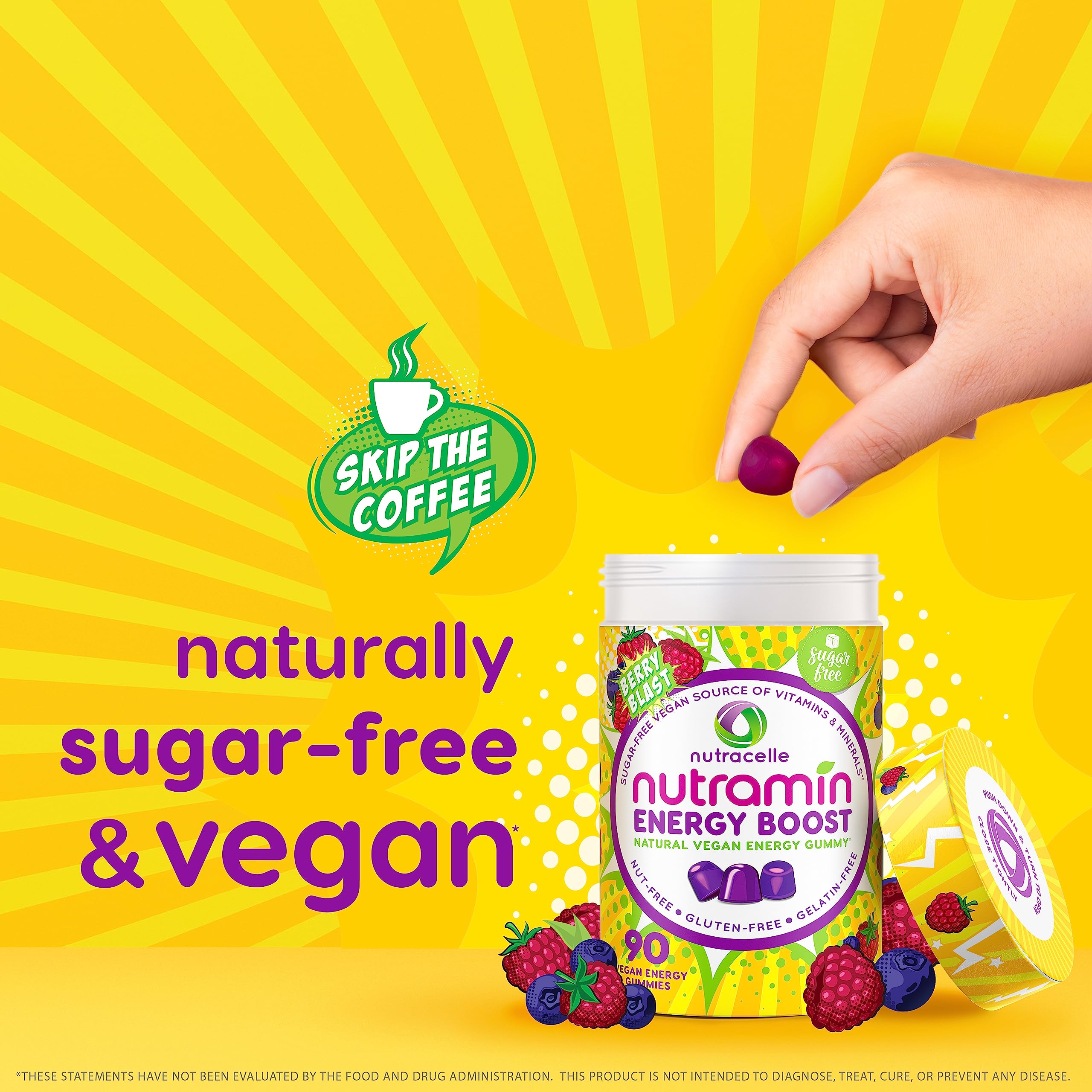 Nutracelle Nutramin Energy ingredientes clave B12 y té verde: apoyo natural de energía