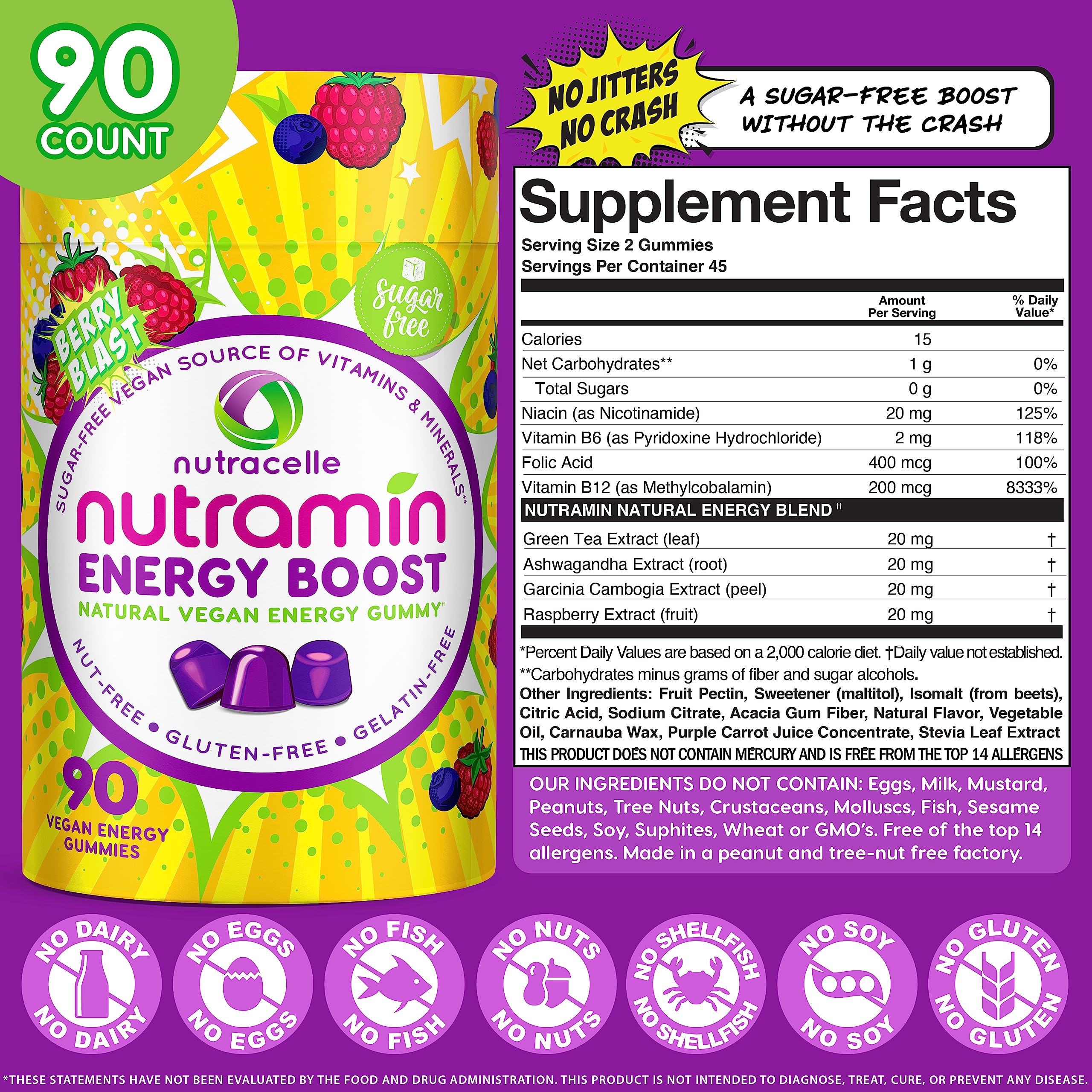 Nutracelle Nutramin Energy para profesionales ocupados: energía sostenida sin nervios