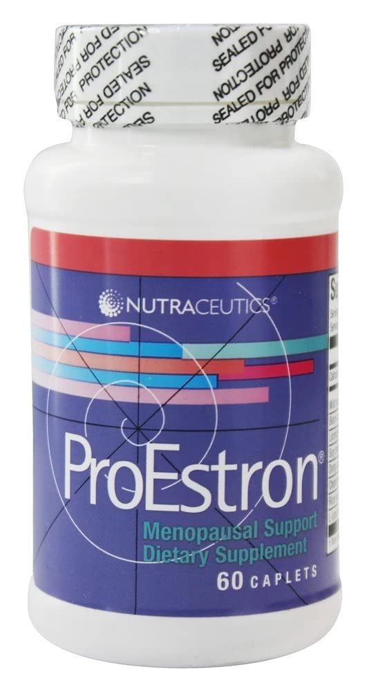 Nutraceutics ProEstron: bote de cápsulas para apoyo natural durante la menopausia.