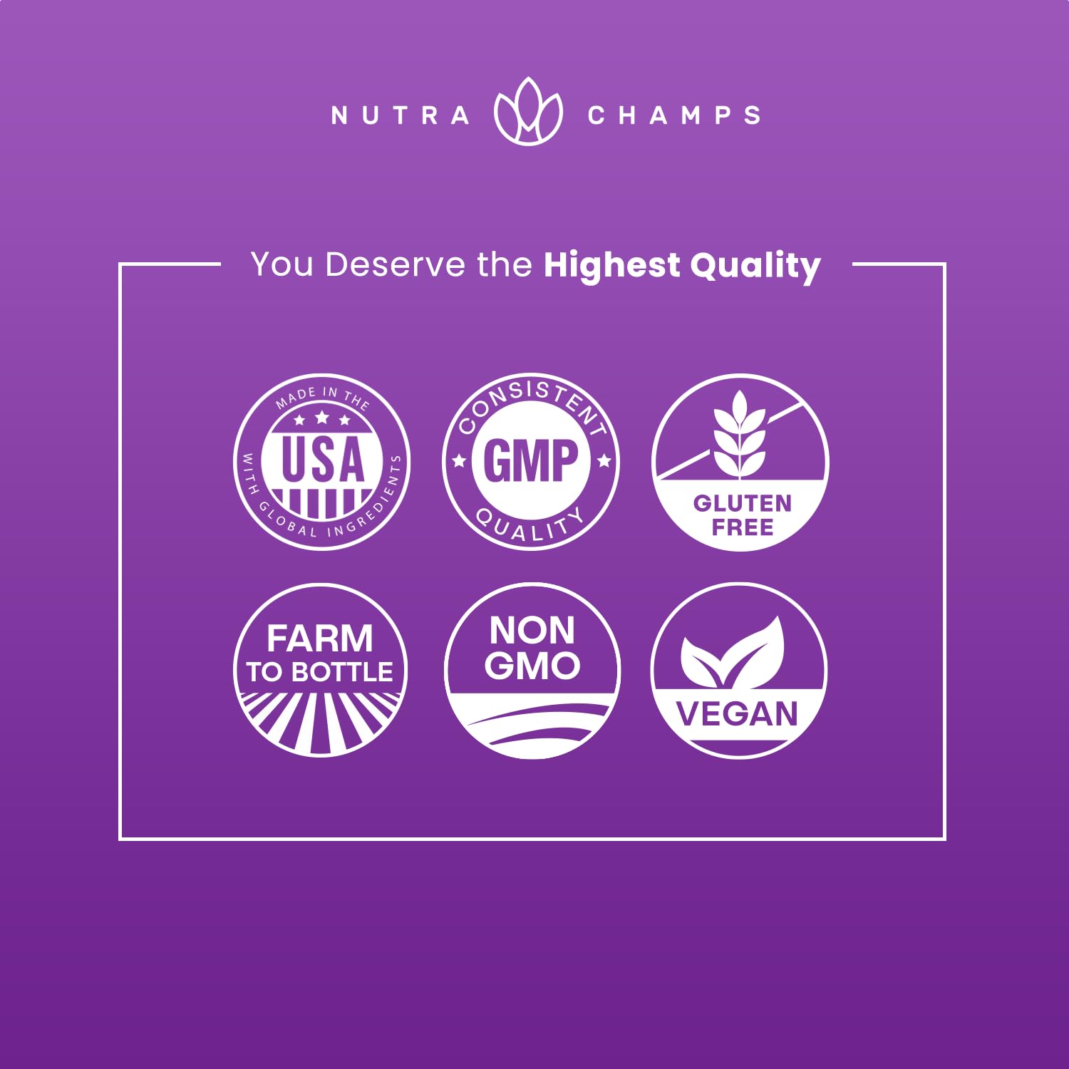 NutraChamps cápsulas 60 ofrecen conveniencia diaria
