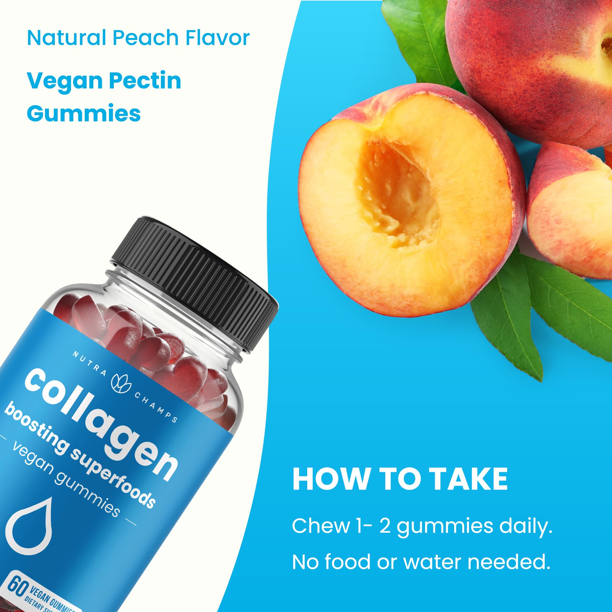 NutraChamps Collagen Gummies toma-diaria: forma conveniente de incorporar en la rutina