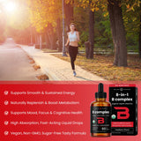 NutraChamps gotero facilita dosis precisas del complejo B completo.