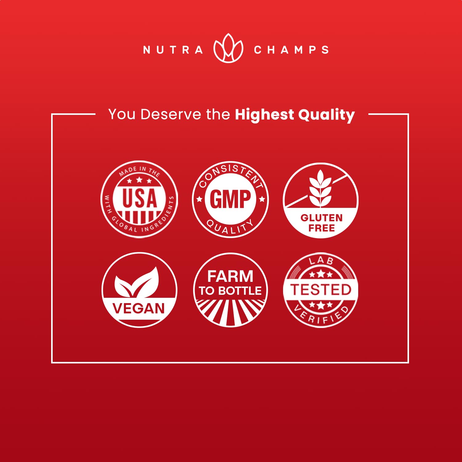 Logotipo de NutraChamps ginseng rojo coreano refuerza la marca