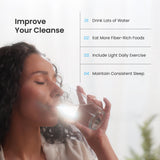NutraChamps mezcla herbal de limpieza para detox suave y cómodo.