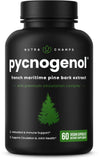 NutraChamps Pycnogenol - botella de cápsulas para apoyo potencial a la circulación