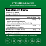 NutraChamps Pycnogenol - etiqueta frontal con información de ingredientes clave