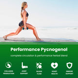 NutraChamps Pycnogenol - ingredientes clave: extracto de pino marítimo francés, remolacha y pimienta negra