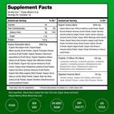 NutraChamps Super Greens uso en bebida, complemento diario antioxidante