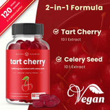 NutraChamps Tart Cherry Gummies, gominolas rojas, textura suave para energía diaria.