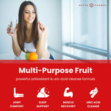 NutraChamps Tart Cherry Gummies, uso diario fácil, ideal para adultos y niños.