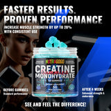 NUTRAGOGO creatina gomitas llevar en bolsa para entrenamientos