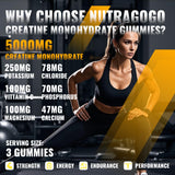 Uso diario de Nutragogo gomitas creatina para recuperación tras el entrenamiento.
