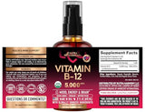 NutraHarmony B12 spray 5000mcg: gotas de sabor frutos rojos para enfoque