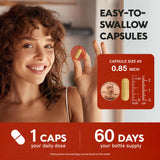 NUTRAHARMONY Berberina con Cúrcuma, cápsulas potentes para energía sostenida.