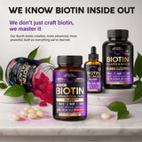NutraHarmony Biotina, absorción rápida y digestión suave.