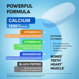 NutraHarmony Calcio 1200mg, proceso de fabricación en EE.UU., control de calidad.
