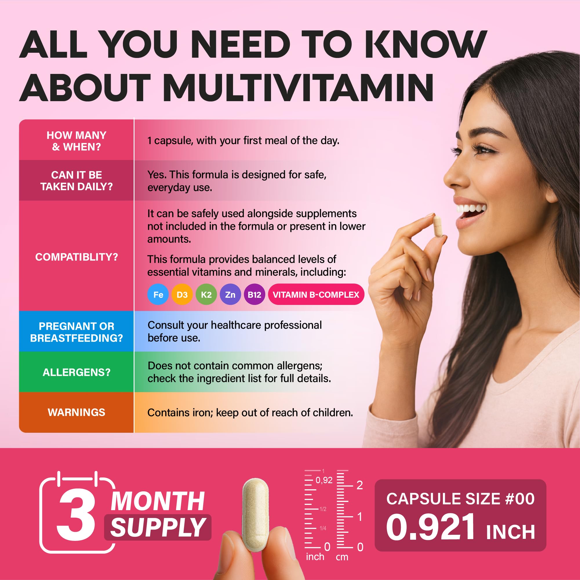 Cápsulas NutraHarmony de 90 días para uso sostenido