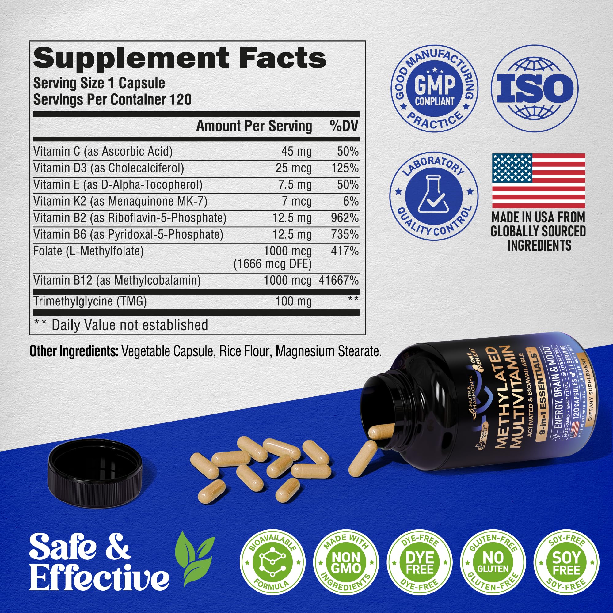 NUTRAHARMONY 120 cápsulas: reserva para tu rutina diaria