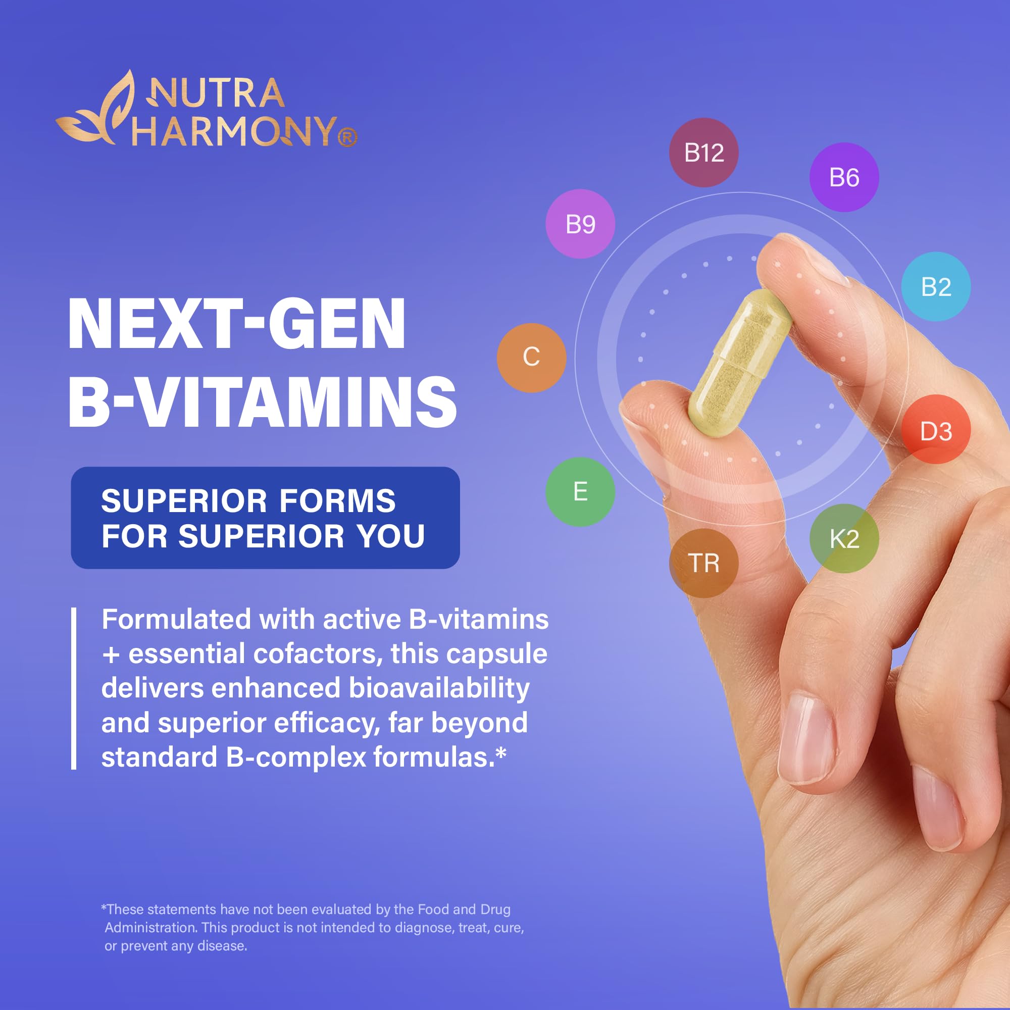 NUTRAHARMONY Envase hecho en EE. UU.: control y pureza