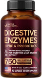 NUTRAHARMONY Digestive Enzymes, frasco de 90 cápsulas para apoyo digestivo diario.