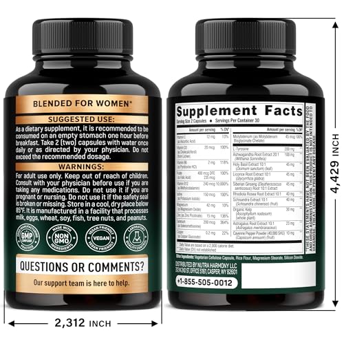 NUTRAHARMONY etiqueta informativa clara sobre nutrientes y beneficios.