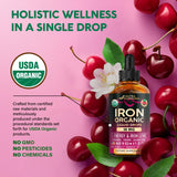 Forma glicinato de hierro NutraHarmony para mejor absorción.