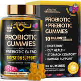 Gomitas probióticas NUTRAHARMONY en bolsa para bienestar digestivo diario.