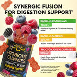 Gomitas con sabor frutos rojos de NUTRAHARMONY para una ingesta conveniente.