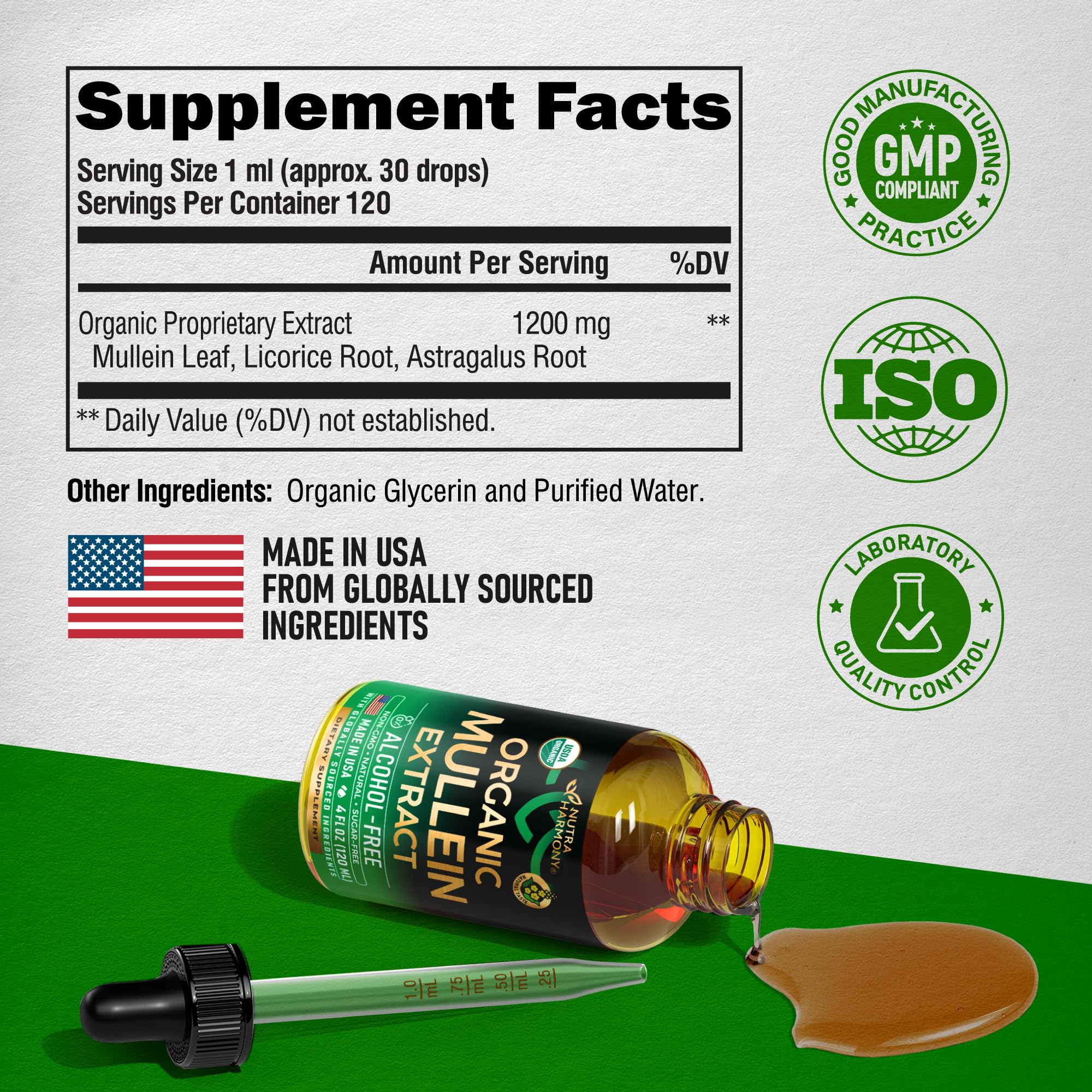 NUTRAHARMONY Mullein Drops uso diario en rutina de bienestar