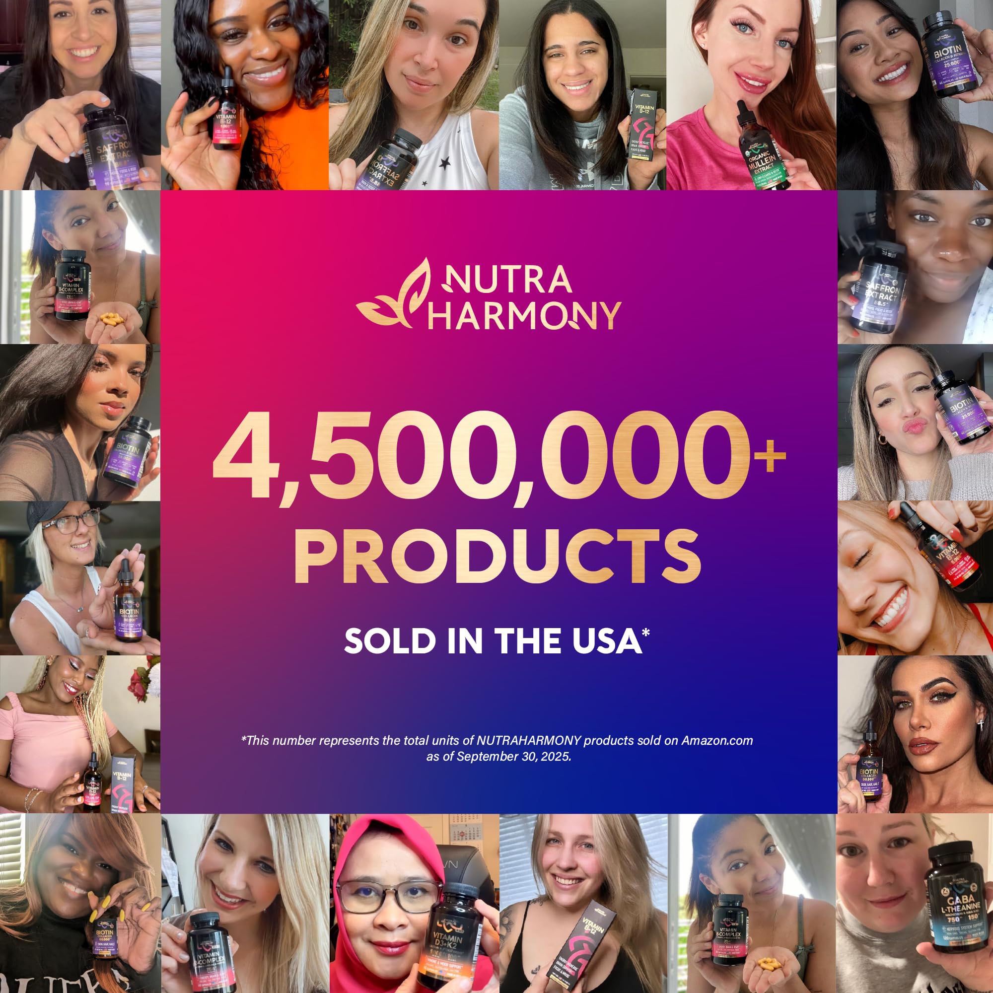 NUTRAHARMONY hecho en Estados Unidos con control de calidad