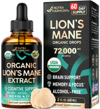 Nutraharmony Melena de León Líquido: botella frontal para uso diario y enfoque sostenido.