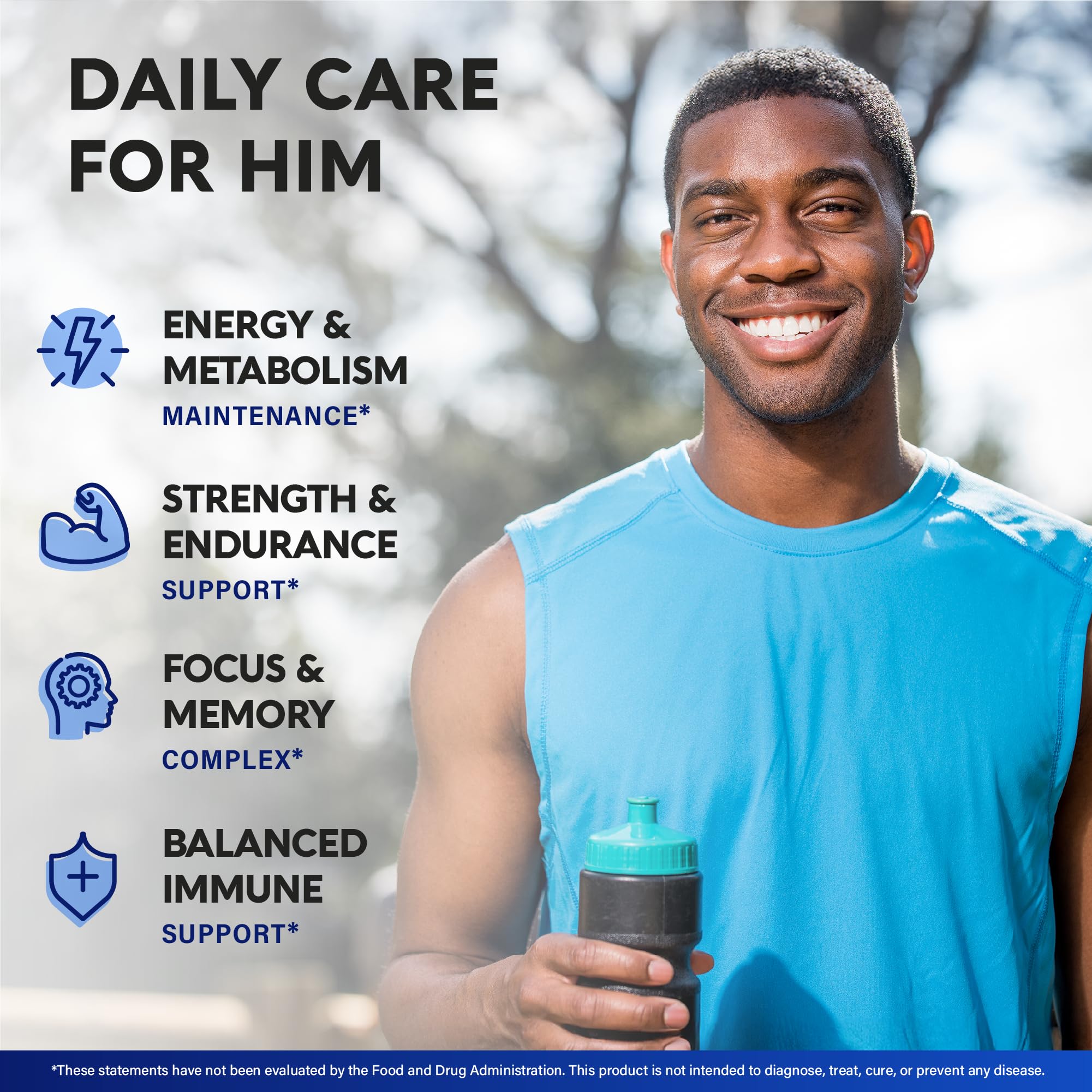 NUTRAHARMONY multivitamínico para hombres: mezcla de ingredientes de alimentos reales.