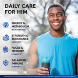 NUTRAHARMONY multivitamínico para hombres: mezcla de ingredientes de alimentos reales.
