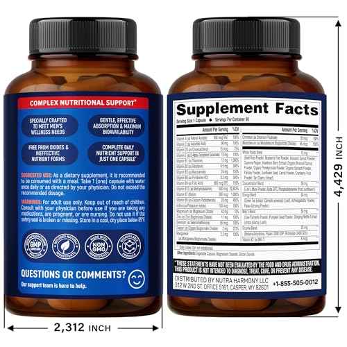 NUTRAHARMONY para hombres mejora concentración y claridad mental sin cafeína.