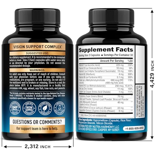 NutraHarmony: cápsulas de ojos fáciles de tragar para uso diario.