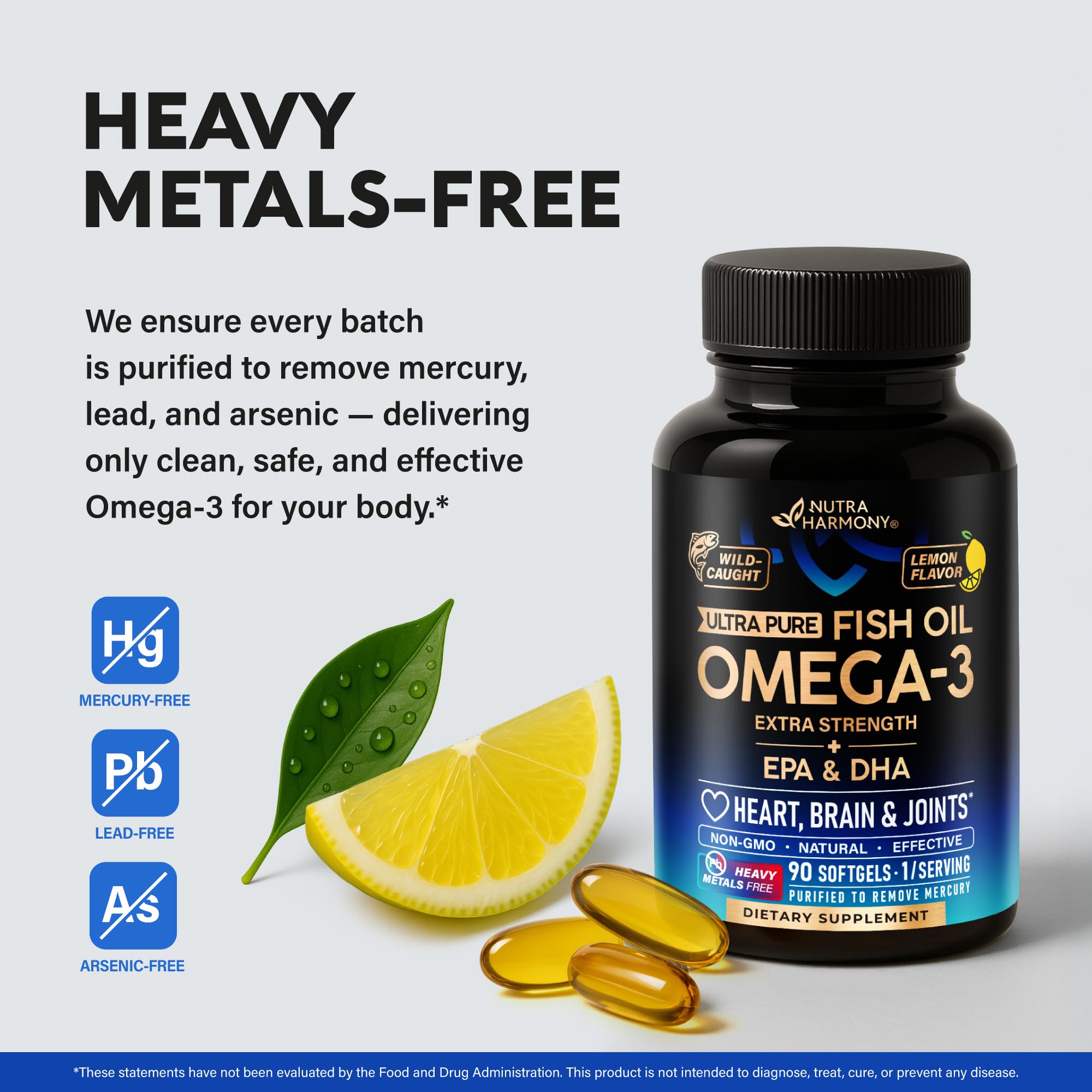 NutraHarmony Omega-3 sabor limón: aroma cítrico agradable.