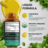NutraHarmony Drops con carvacrol 60%, alto rendimiento antioxidante.