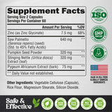 NutraHarmony Saw Palmetto: uso diario recomendado para posibles resultados observables.