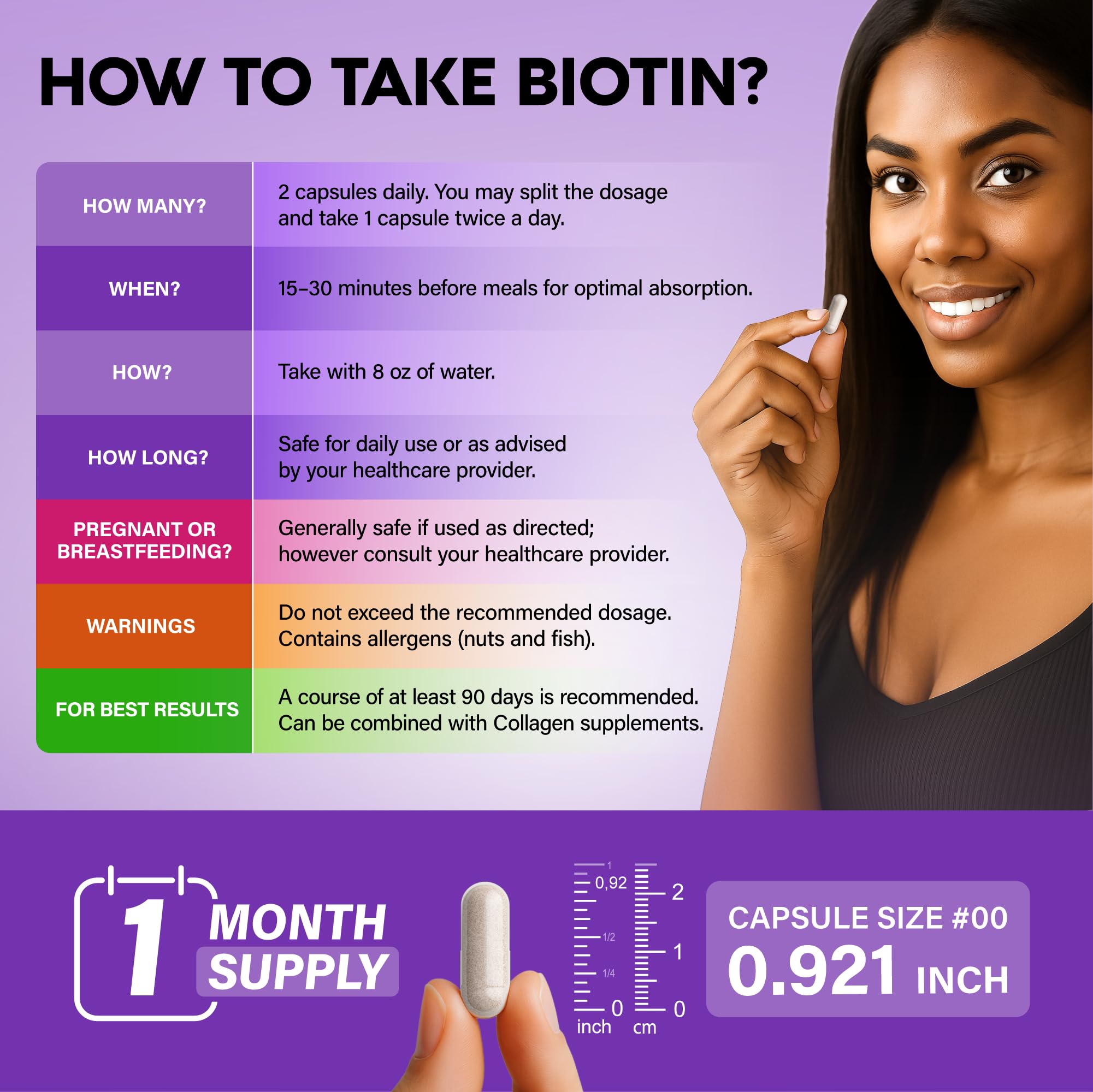 NutraHarmony cápsulas limpias, sin OGM ni gluten para tu rutina.