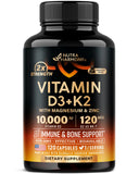 NUTRAHARMONY Vitamina D3 K2 en botella para soporte óseo diario
