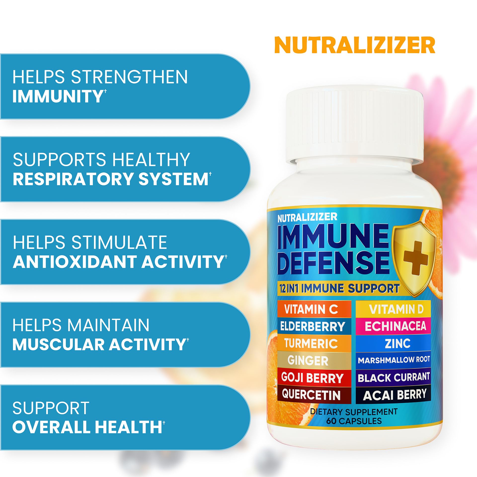 NUTRALIZIZER etiqueta frontal clara con información de ingredientes.