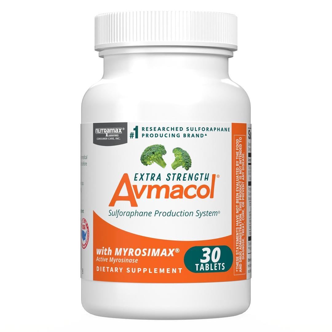 Nutramax Avmacol Extra Strength — botella en vista frontal para detoxificación suave