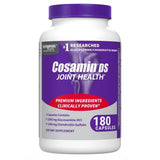 Cosamin DS de Nutramax: botella con 180 cápsulas para soporte articular diario.