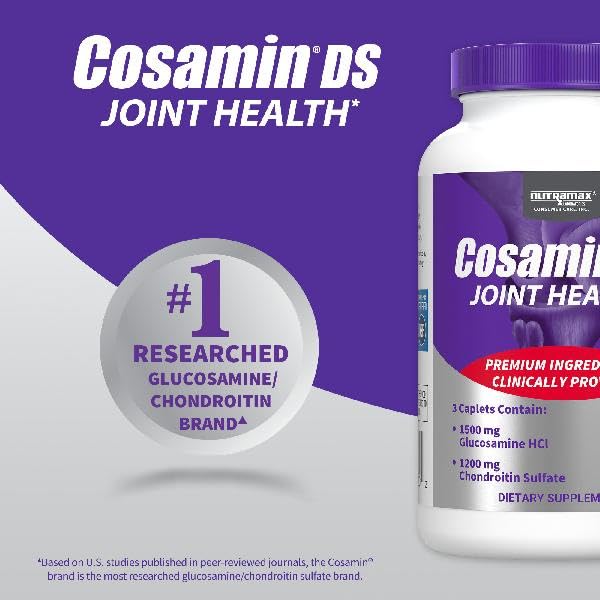 Cosamin DS de Nutramax, caja de producto para revisión de beneficios.