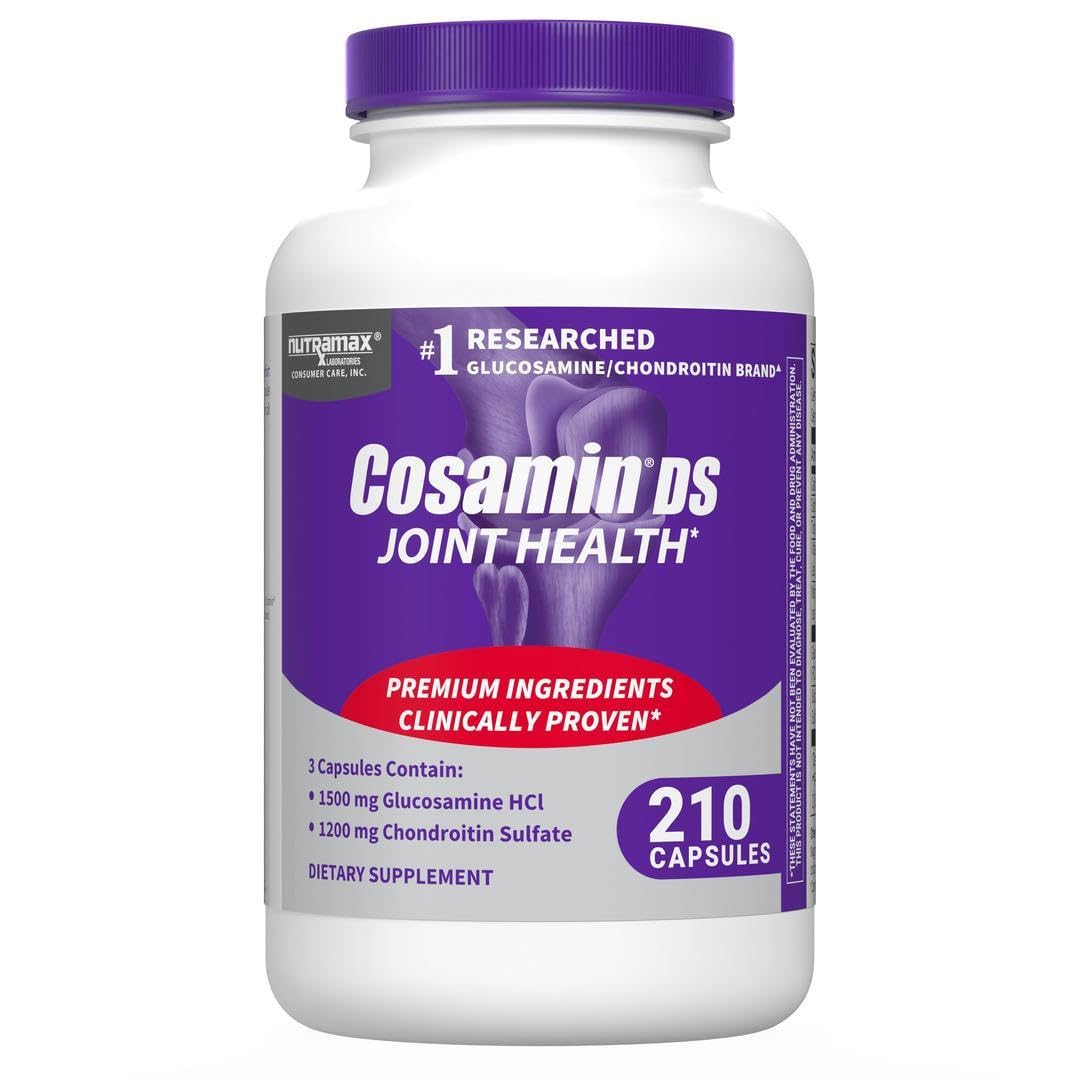 Cosamin DS de Nutramax en botella, posible apoyo a la movilidad diaria.