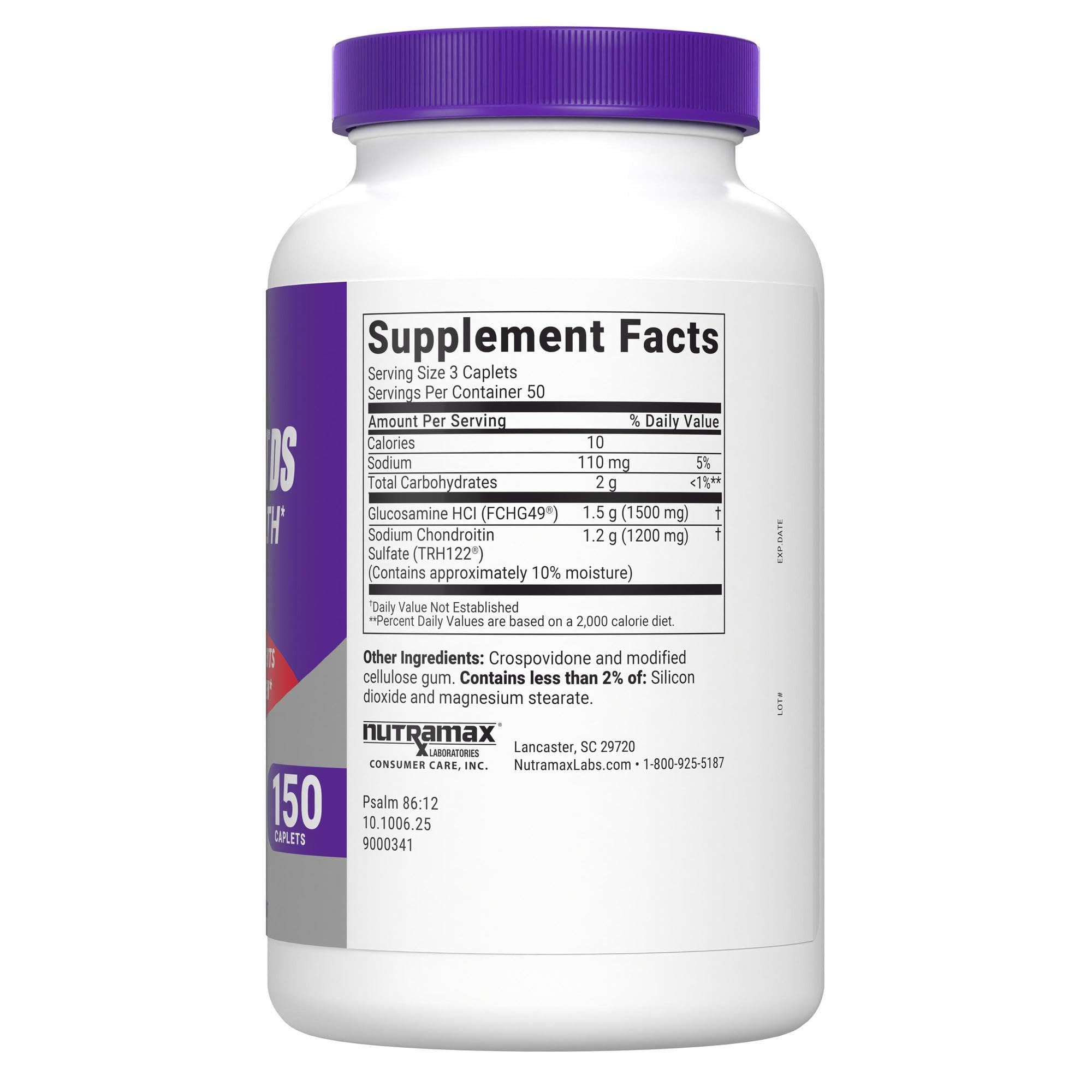 Cosamin DS, cápsulas, destacando ingredientes clave para la salud de las articulaciones.