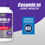Detalle del envase Cosamin DS, calidad y legado de Nutramax.