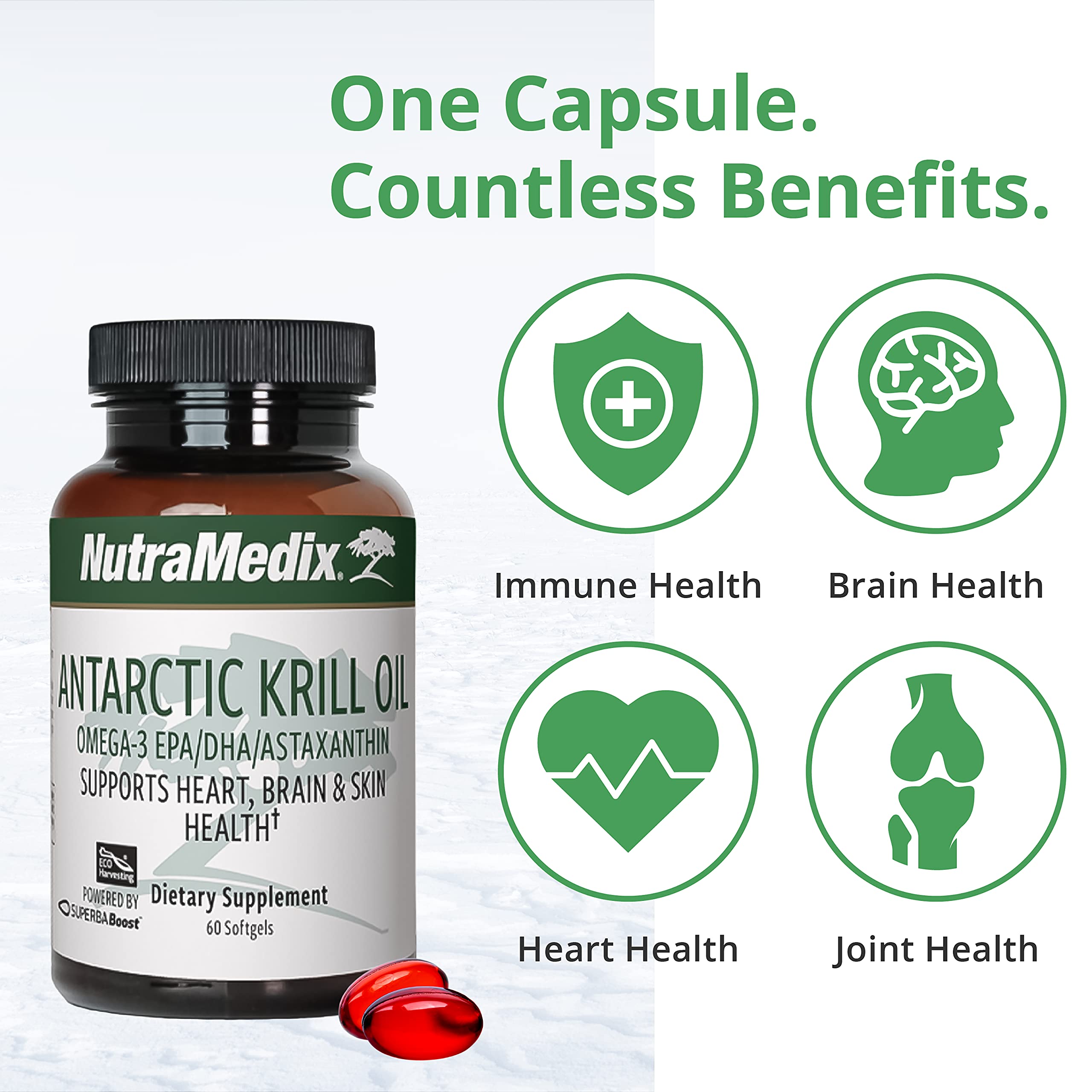 NutraMedix Krill Antártico con astaxantina, apoyo antioxidante natural