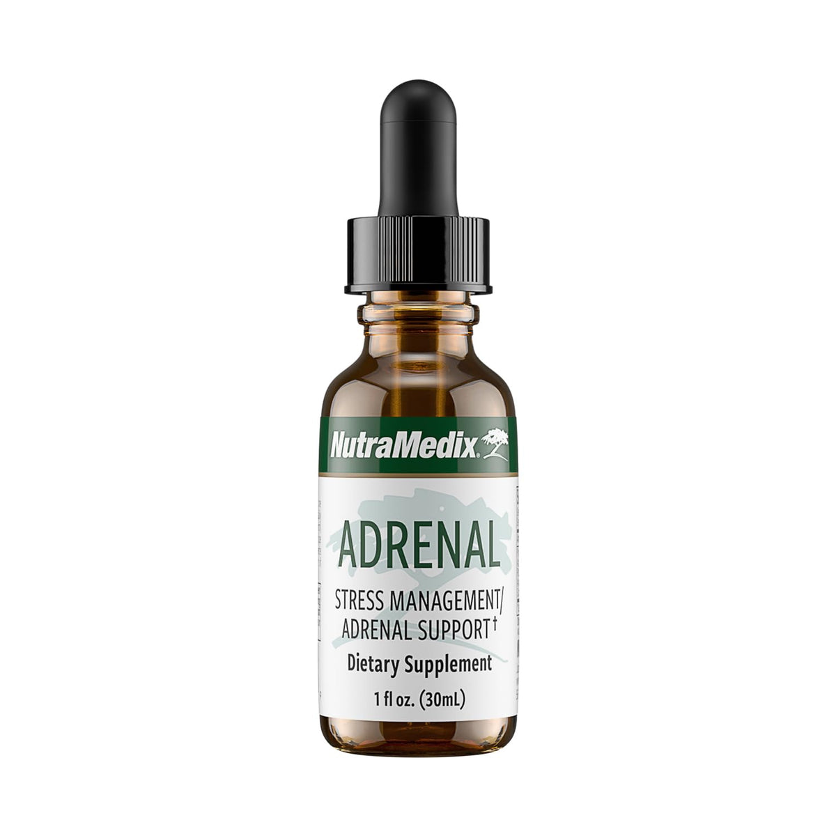 NutraMedix Adrenal Fatigue Suplemento, frasco visible para apoyar energía diaria.